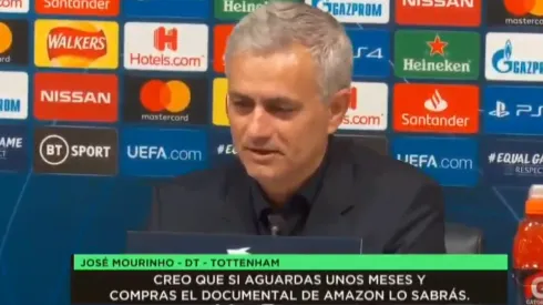 José Mourinho, DT del Tottenham de Inglaterra.
