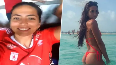 Así celebró la novia de Matías Pisano el gol de su enamorado contra Santa Fe