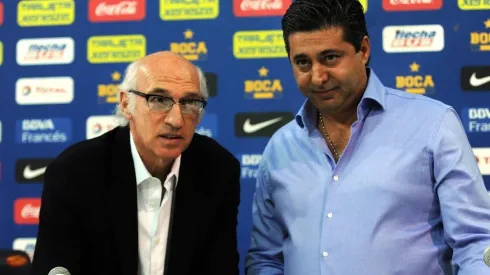 Foto de Carlos Bianchi junto a Daniel Angelici.
