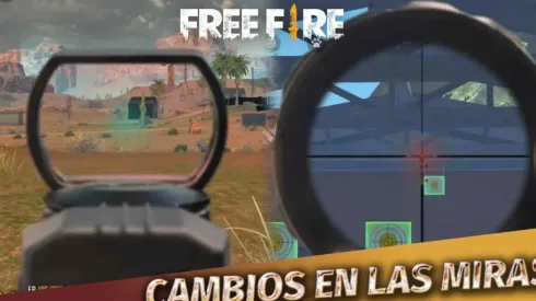 Garena prueba cambios en las miras en el servidor avanzado de Free Fire