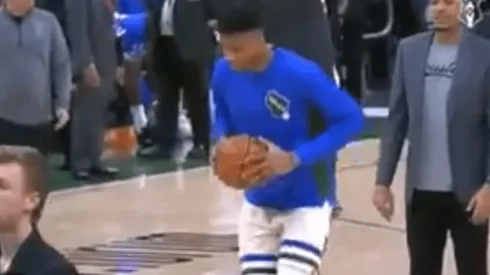 Qué bailecito: Giannis Antetokounmpo presumió sus pasos en la pista