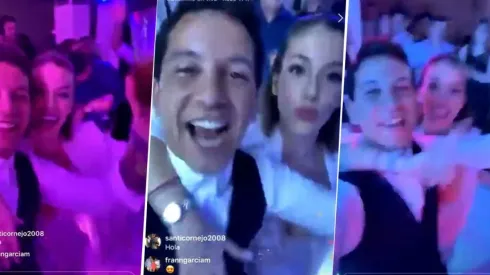 De fiesta: Driussi hizo un vivo con su mujer cantando contra Boca