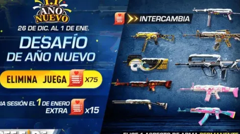 Desafíos de Año Nuevo en Free Fire