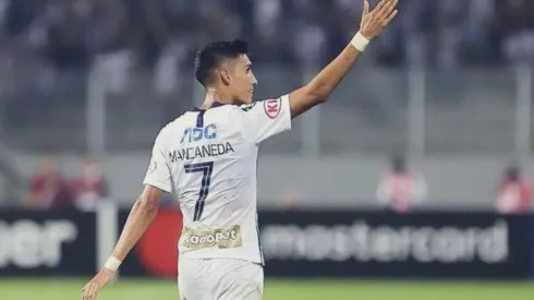 Manzaneda le anotó un gol a River en la Copa Libertadores.
