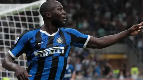 El festejo de Romelu Lukaku, carta goleadora de Inter.
