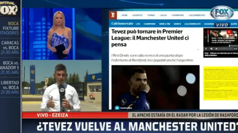 Juan Fernández, sobre Tevez al United: "Es real, no me animo a descartarlo"