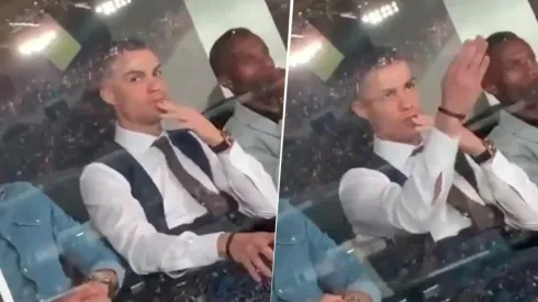 Lo estaban grabando y la reacción de Cristiano es todo lo que está bien