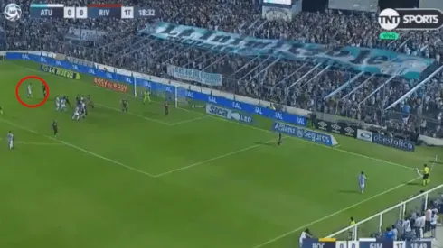 Foto del gol de Atlético Tucumán.
