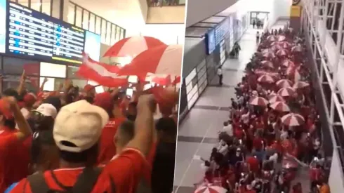 Locura en Chile: recibimiento espectacular al América de Cali en el aeropuerto