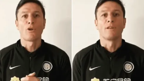 Video: Zanetti realizó un pedido para todos por el coronavirus