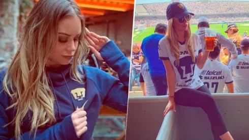 Vero Rodríguez no esconde su amor por Pumas.
