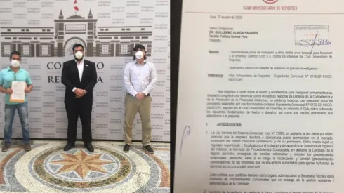 Ferrari se presentó en el Congresó de la República.
