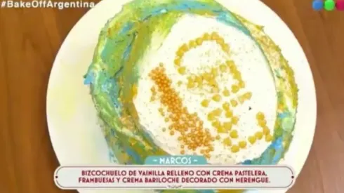 Hizo una torta dedicada a Boca y quedó eliminado de Bake Off