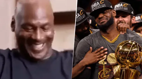 ¿Jordan riéndose de LeBron diciendo que es el G.O.A.T? El video del momento