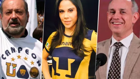 Carlos Slim, Paola Rojas y Hugo López Gatell son algunos de los aficionados más famosos de Pumas.
