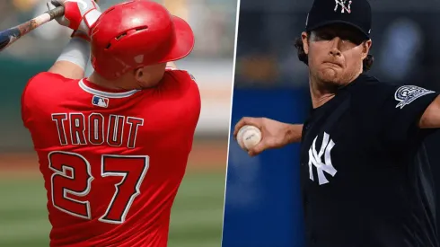 Mike Trout y Gerrit Cole. Foto: Getty.
