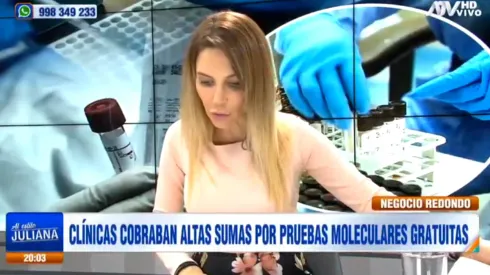 Juliana Oxenford trabaja en ATV.
