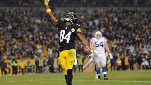 Antonio Brown en su etapa en Pittsburgh Steelers.
