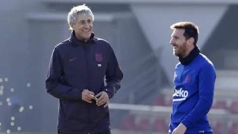 Setién sobre Messi: "No sólo hay que valorar los goles"