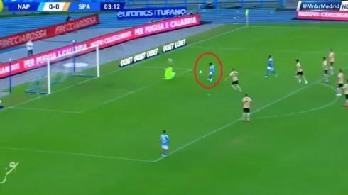 La definición exquisita de Mertens para poner el primero del Napoli vs. SPAL