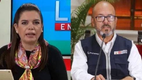 Milagros Leiva conduce su programa en Willax TV.
