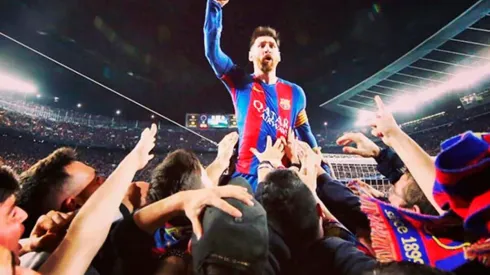 La emblemática foto de Lionel Messi fue tomada por el mexicano Santiago Garcés. (FC Barcelona)
