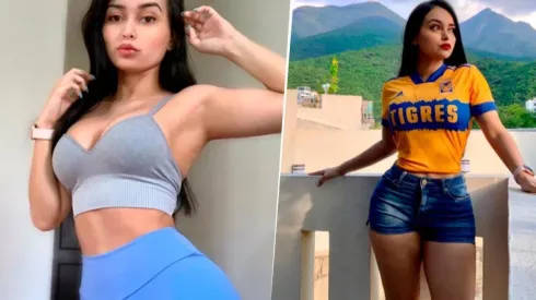 Nina Morales, la aficionada de Tigres.
