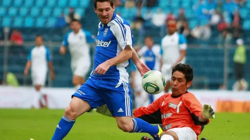 Lionel Messi jugó en el Estadio Azul en un partido amistoso en 2011. (Getty Images)
