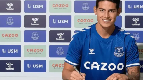 Así fue la presentación oficial de James como nuevo jugador del Everton