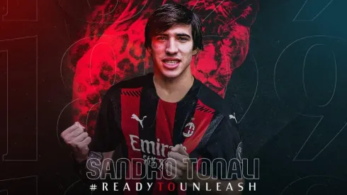 Tardó en llegar: Milan hizo oficial el fichaje de Sandro Tonali