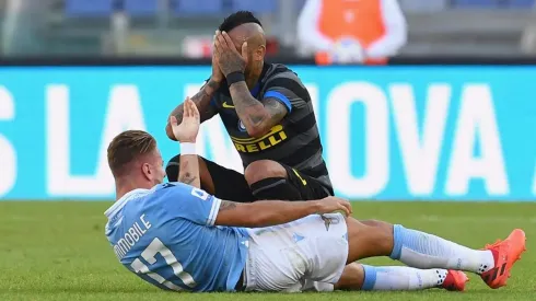 Escándalo en la Serie A: Immobile le pegó un manotazo en la cara a Arturo Vidal