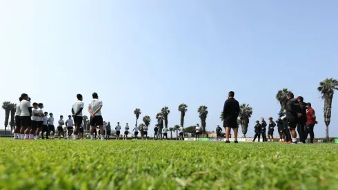 Universitario de Deportes entrena en Campomar.
