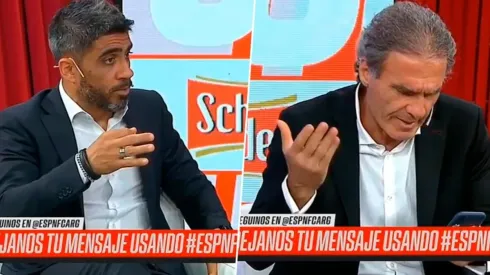 El Negro Bulos en modo Maradona: salvó a Ruggeri, en vivo, del llamado de una chica