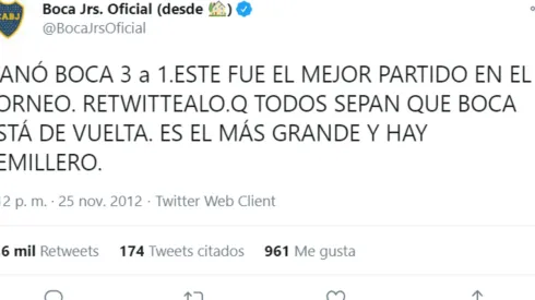 Están explotando en Twitter: los tuits del 2012 de Boca que se hicieron virales