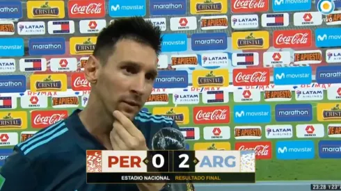 Lionel Messi no jugó un gran partido contra Perú.
