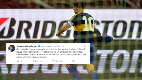 El tuit de Seba Domínguez sobre el festejo de Carlos Tevez que se volvió viral