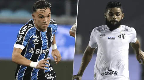 Gremio vs. Santos por la Copa Libertadores.
