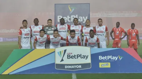 Independiente Santa Fe en la primera final de la Liga BetPlay 2020 en Cali.
