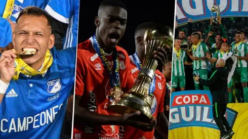 Nacional, Millonarios y América, los clubes más laureados de la Liga colombiana.
