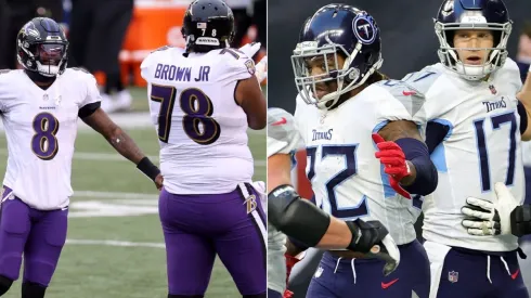 Ravens y Titans (Fotos: Getty)
