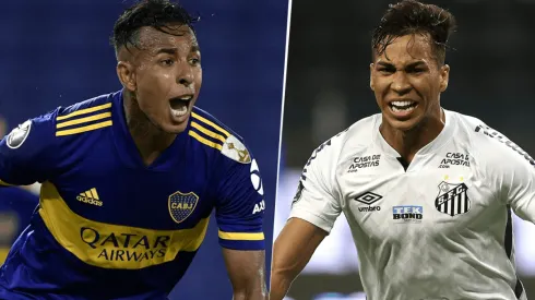 Boca vs. Santos por la Copa Libertadores.
