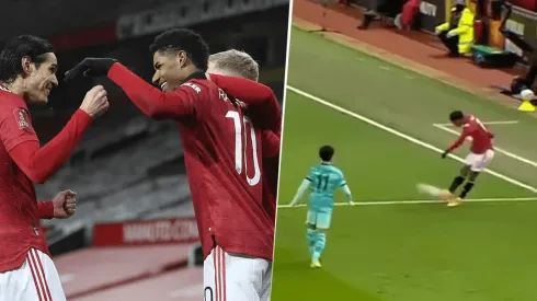 Video: el exquisito pase de Rashford para el gol de Manchester United