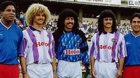 René Higuita y Francisco Maturana en Valladolid.
