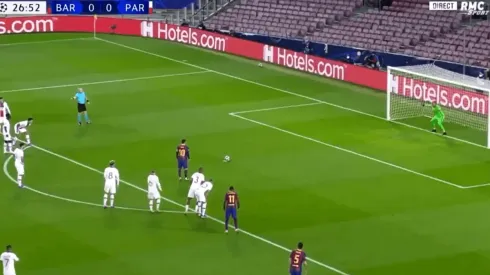 El gol de penal de Lionel Messi.
