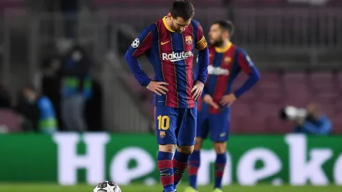 Lionel Messi, envuelto en una tristeza contundente.
