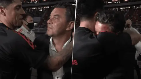 El video que volvió locos a los hinchas de River: Gallardo diciéndole "te amo" a Enzo Pérez