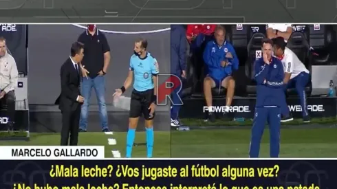 Gallardo explotó contra el árbitro: "¿Vos jugaste al fútbol alguna vez?"