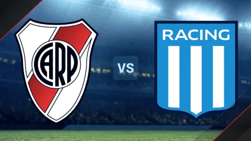 River vs. Racing por la Copa de la Liga Profesional.
