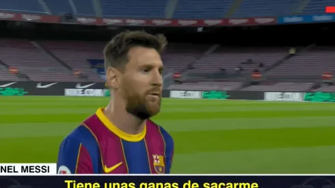 Messi se enojó con el árbitro y pegó un grito a la cámara: "Tiene unas ganas..."