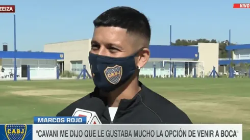 Rojo reveló una charla que tuvo con Cavani y contó la promesa que le hizo si llegaba a Boca